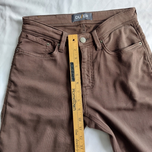 DU/ER Duer No Sweat Slim Fit Stretch Pants Men's Kalamata Brown Size 29 - Picture 7 of 16